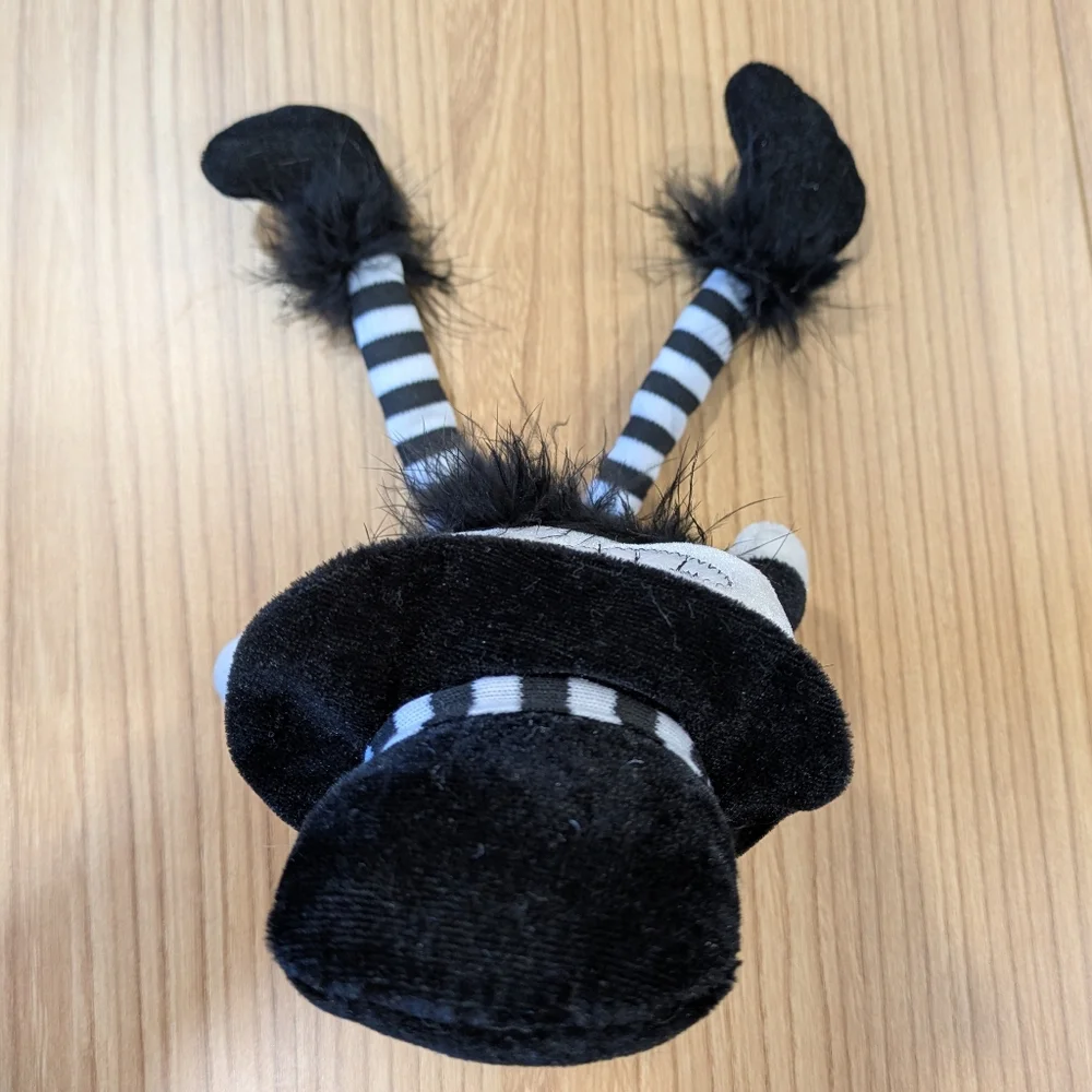 Sitting MR SKULL Skeleton Plush Doll - Picture 3 of 11